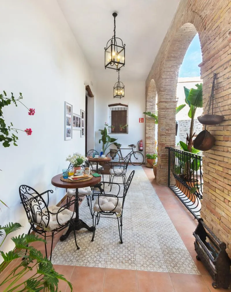 Terrace, Art boutique La Casona de las Flores, Costa Blanca