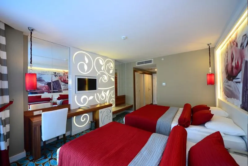 DOUBLE SINGLE USE SEA VIEW Room, Vikingen Infinity Resort & Spa, Antalya