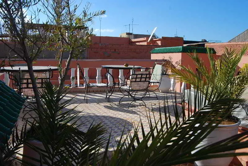 Terrace, Riad Les Oliviers and Spa, Marrakech