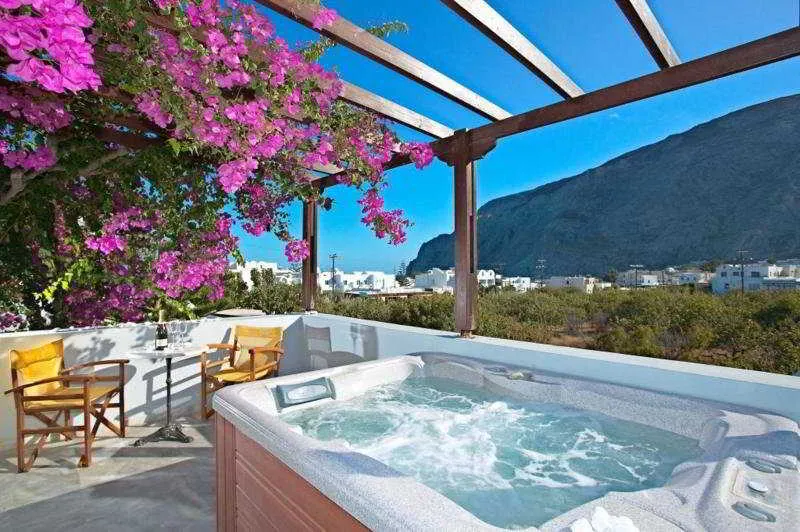 Terrace, Aparthotel Black Sand, Santorini
