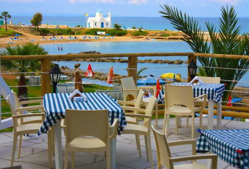 Terrace, Myro Androu Hotel Apts, Cyprus