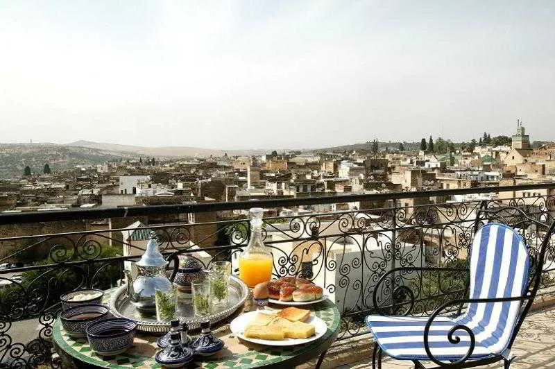 Terrace, Riad fes el bali, Fez