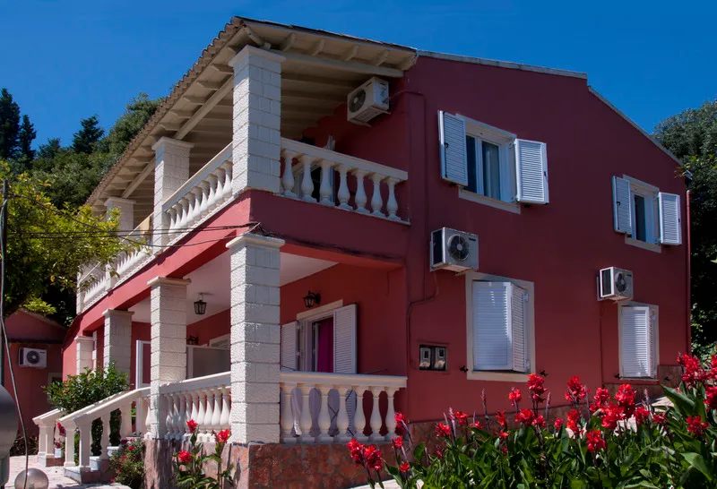 Terrace, Fouxia Apartments and Studios, Corfu