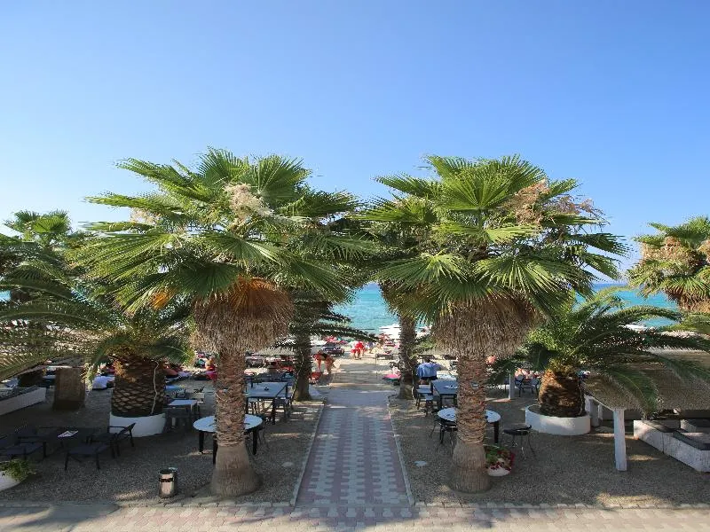Terrace, Flegra Beach Boutique Apartments, Halkidiki