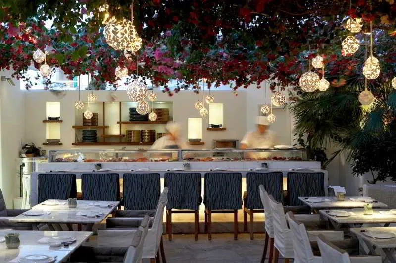 Restaurant, Belvedere hotel, Mykonos