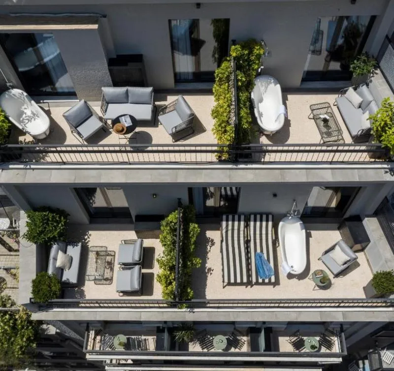 General view, PAME House, Athens