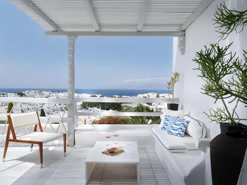 DOUBLE SEA VIEW KING BED Room, Belvedere hotel, Mykonos