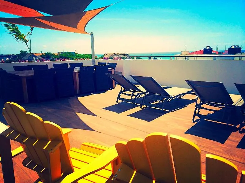 Terrace, El Sol del Caribe 5ta Av. Apart Hotel, Playa Del Carmen