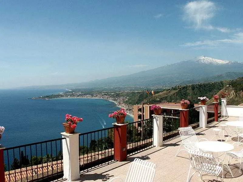 Terrace, Hotel Elios, Taormina