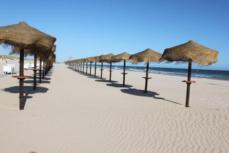 Beach, Yellow Praia Monte Gordo Hotel, Algarve