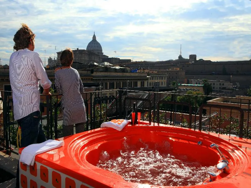 Terrace, Orange Hotel, Rome