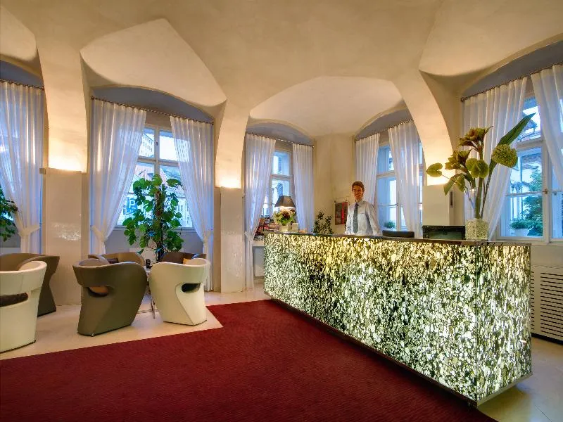 Lobby, Three Storks Hotel, Prague