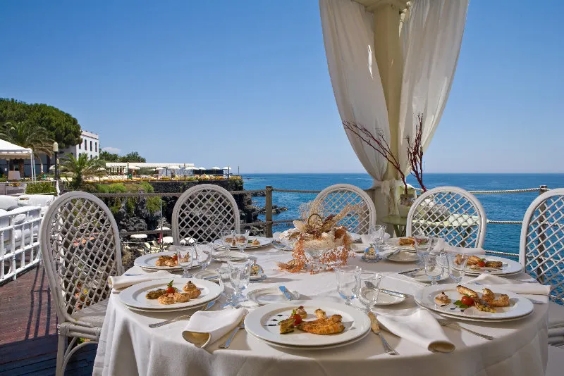Restaurant, Grand Hotel Baia Verde, Catania