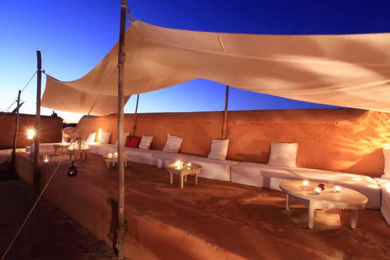 Terrace, Riad Al Jazira, Marrakech