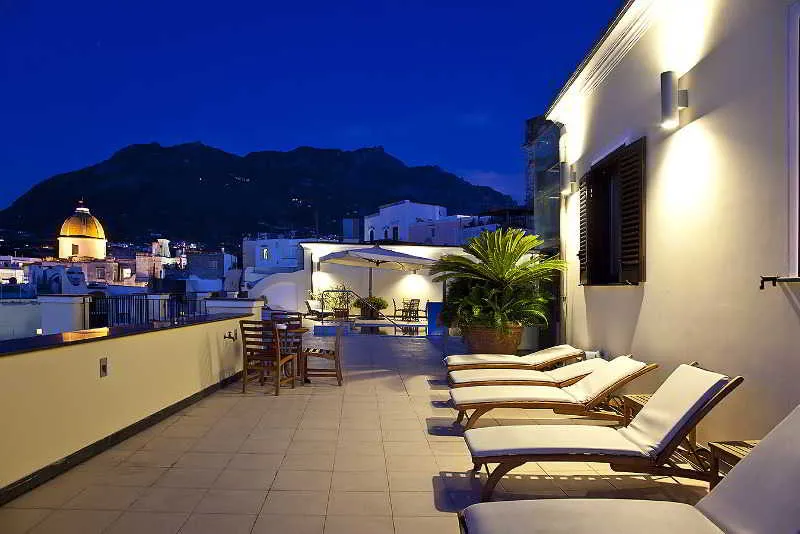 Terrace, Villa Carolina, Naples