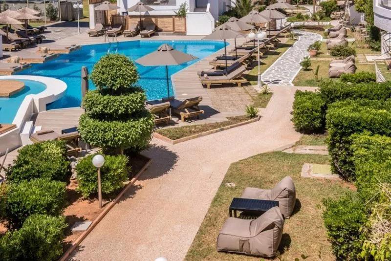 Terrace, Enorme Maya Beach Hotel-Adults Only, Crete