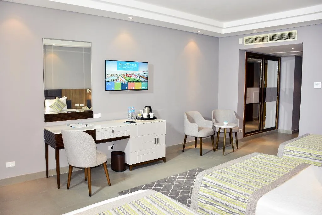 DOUBLE DELUXE SEA VIEW Room, Sunrise Diamond Beach Resort – Grand Select-, Red Sea Riviera