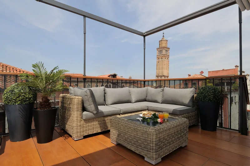 Terrace, UNA HOTELS Ala Venezia - Adults +16, Venice