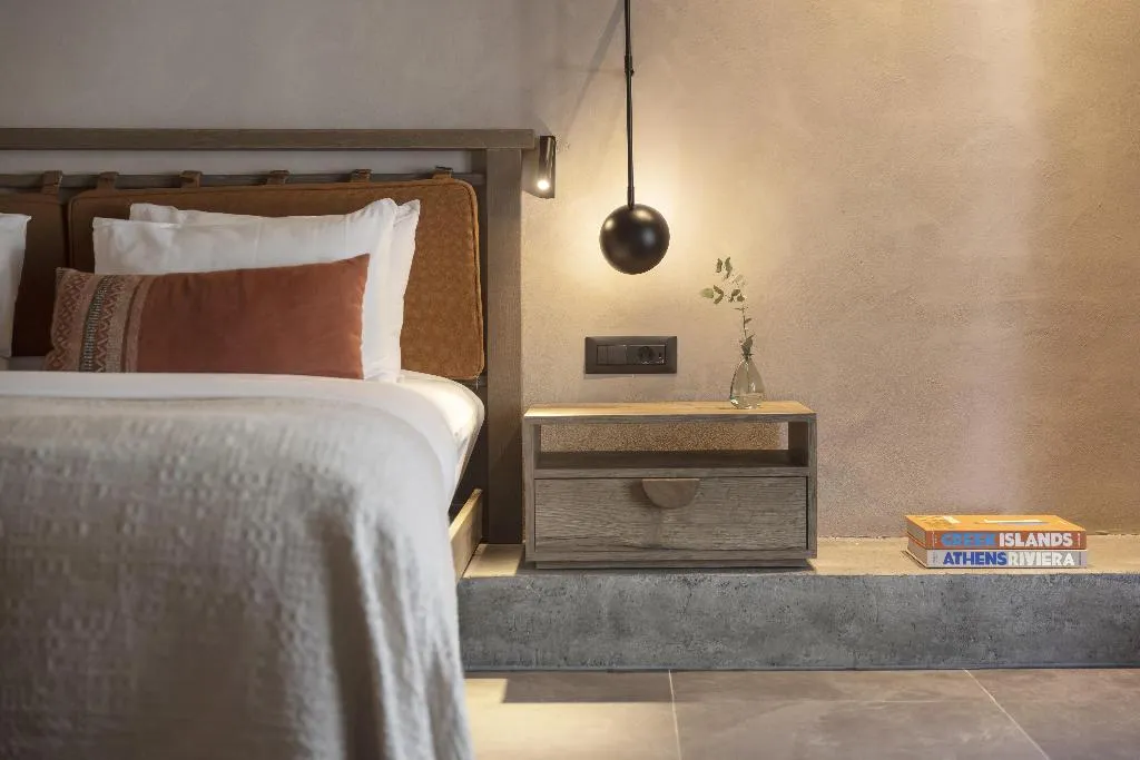 SUITE KING SIZE BED Room, Aulus Lindos Rhodes, Curio Collection by Hilton, Rhodes