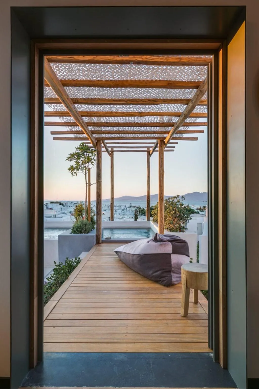 Terrace, Belvedere hotel, Mykonos