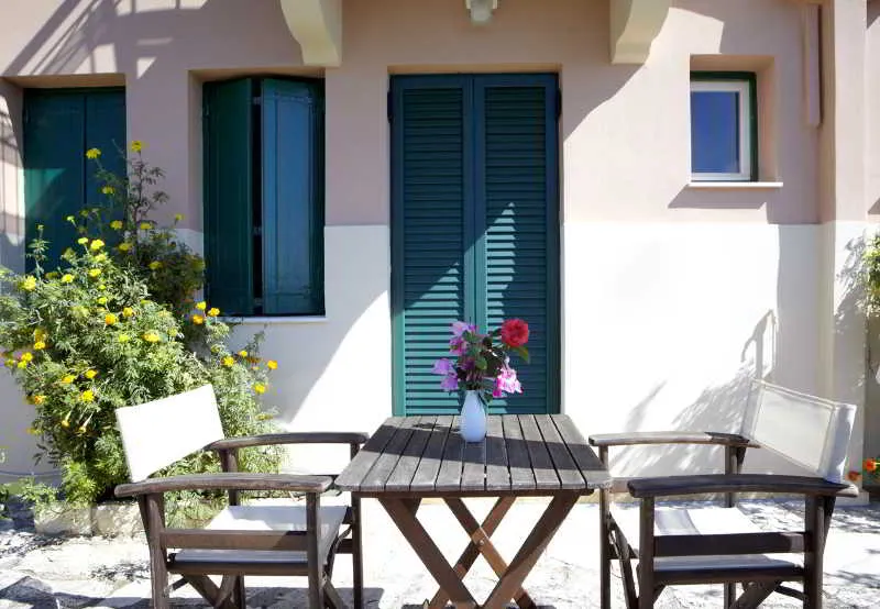 Terrace, Dafnoudi Hotel Apartments, Kefallinia