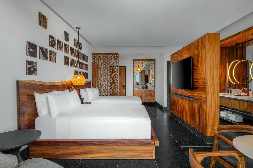 DOUBLE OCEAN VIEW TWO QUEEN BEDS Room, Conrad Tulum Riviera Maya, Cancun Area