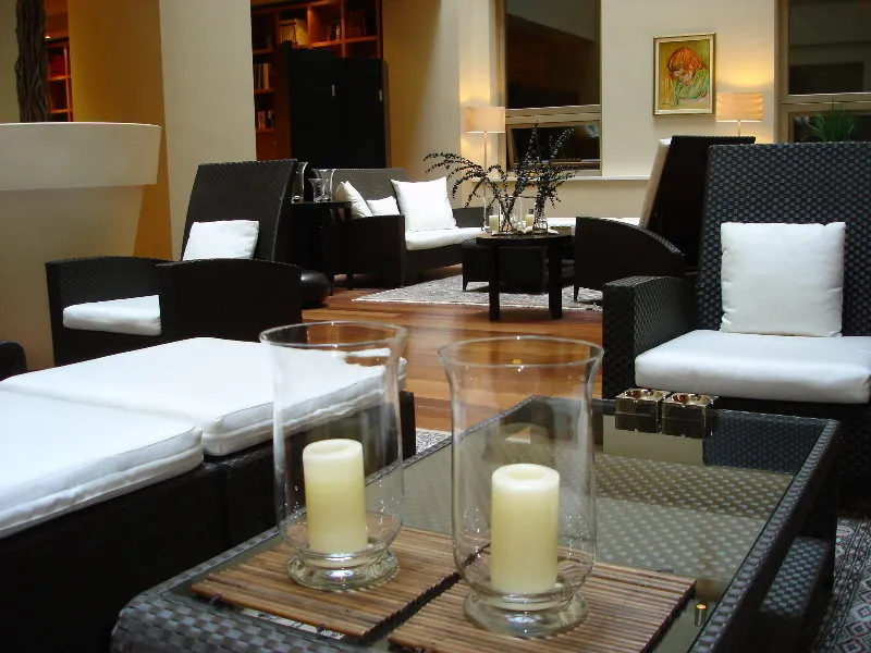 Lobby, GDM Megaron,Historical Monument Hotel, Crete