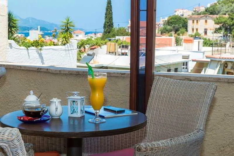 Terrace, Virginia Hotel, Samos