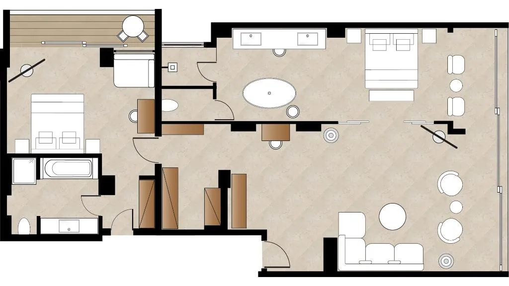 SUITE TWO BEDROOMS Room, Amirandes, A Resort to Live, Crete