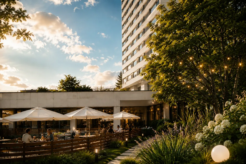 Terrace, Hotel Uno Prague, Prague