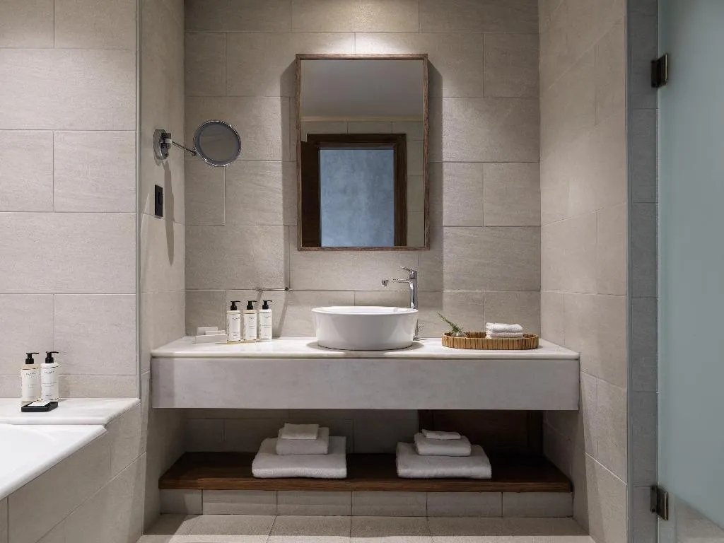 JUNIOR SUITE KING SIZE BED Room, Aulus Lindos Rhodes, Curio Collection by Hilton, Rhodes
