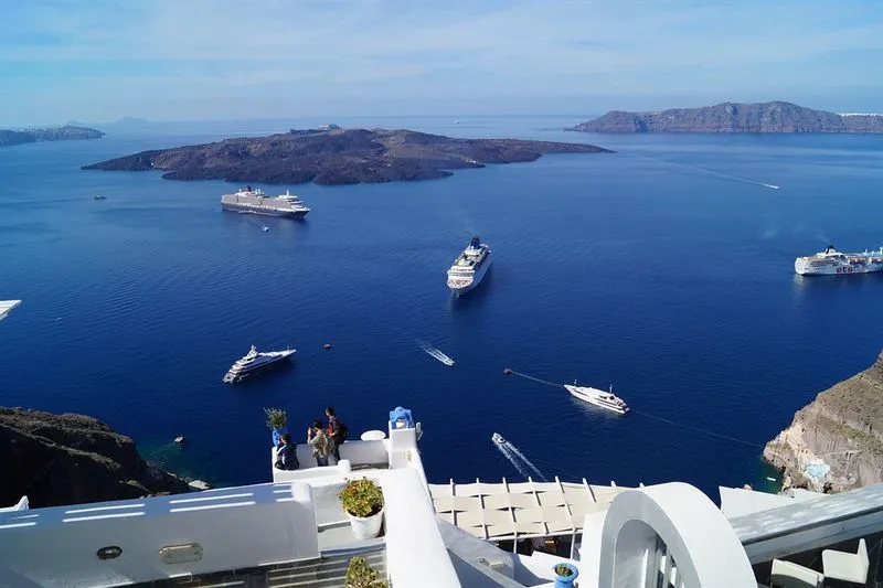 Terrace, Loucas On The Cliff, Santorini