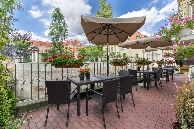 Terrace, Pytloun Kampa Garden Hotel Prague, Prague