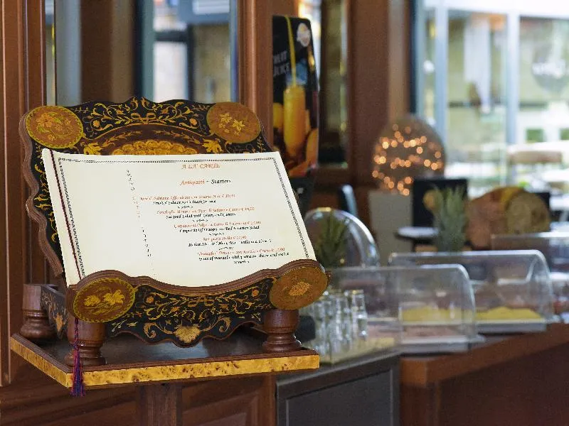 Restaurant, Grand Hotel Tiberio, Rome