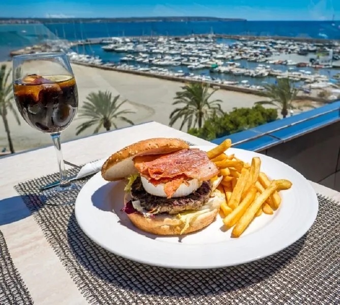 Terrace, Nautic Hotel, Majorca