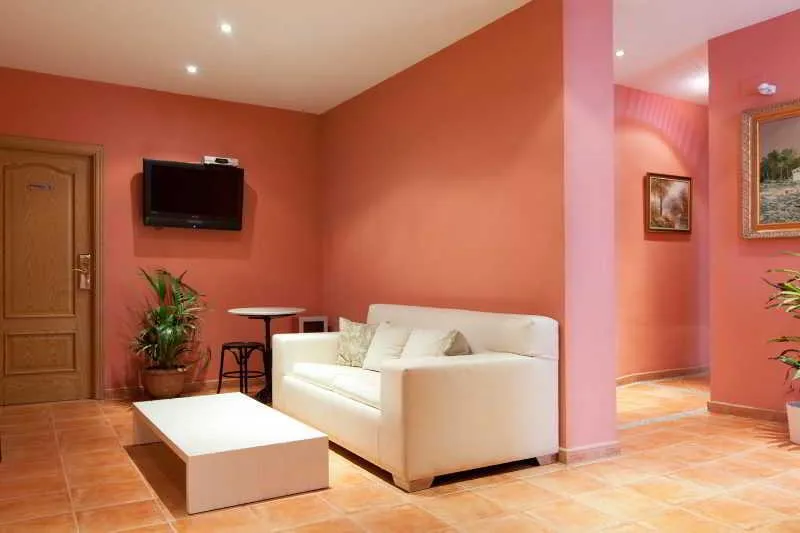 Lobby, Hostal Las Fuentes, Madrid