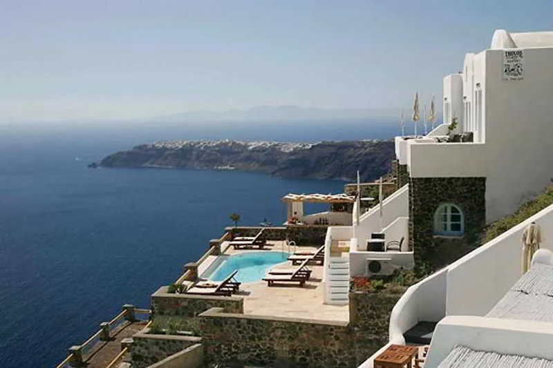 General view, Tholos Resort, Santorini
