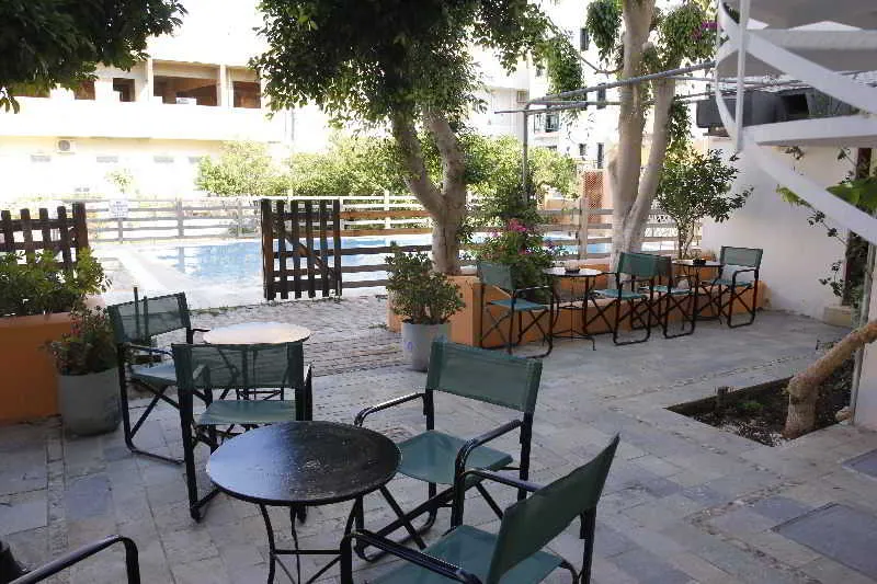 Terrace, Athina Inn, Crete