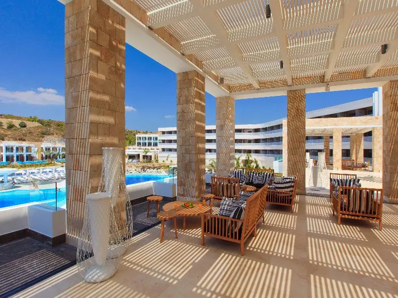 Terrace, Princess Andriana Resort & Spa, Rhodes