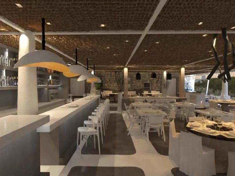 Restaurant, Anemos beach lounge, Santorini