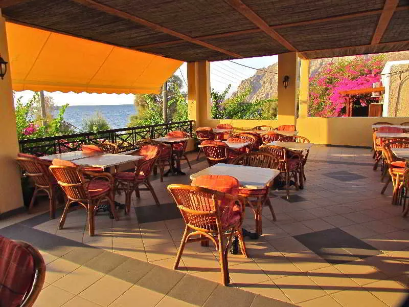 Terrace, Levante Beach, Santorini