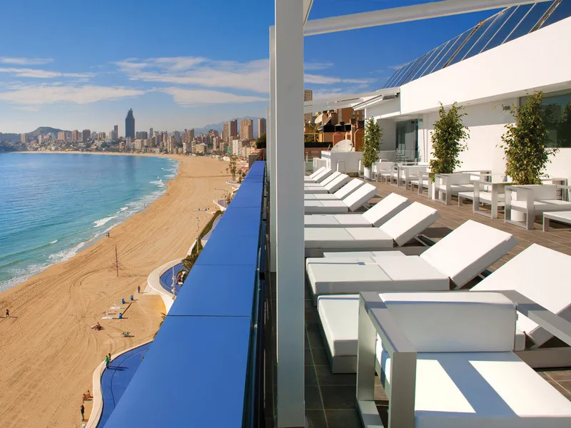 Terrace, Villa del Mar Hotel Family Gourmet, Costa Blanca