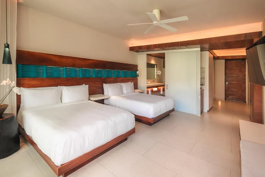DOUBLE GARDEN VIEW TWO QUEEN BEDS Room, Devossion by Live Aqua Playa del Carmen AI Only Ad, Playa Del Carmen