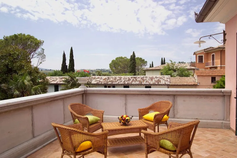 Terrace, Villa Zuccari, Perugia