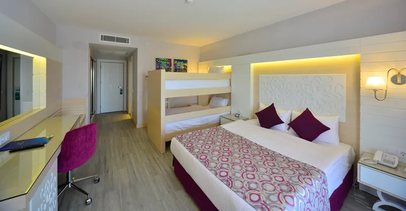 FAMILY ROOM LAND VIEW Room, Sunmelia Beach Resort Hotel & SPA, Antalya