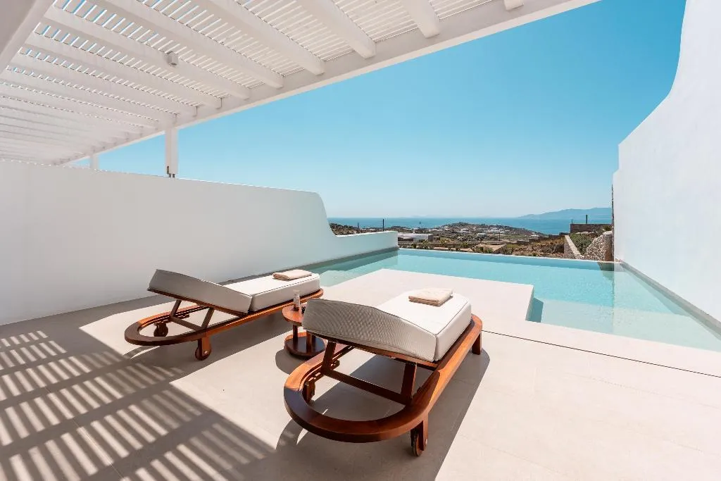 SUITE SEA VIEW WITH PRIVATE POOL Room, Muse Of Mykonos, Mykonos