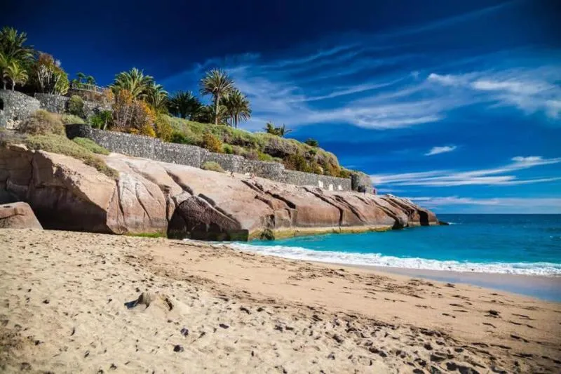 Beach, Paradise Court Aparthotel, Tenerife