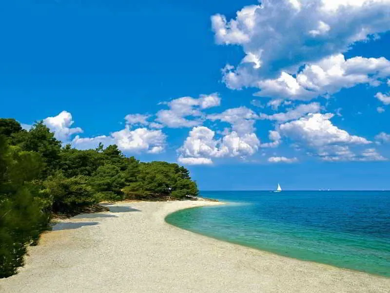 Beach, Apartments Kanegra Plava Laguna, Istria