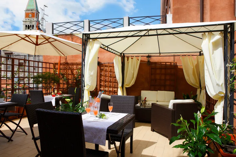 Terrace, Hotel Castello, Venice
