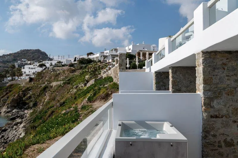 JUNIOR SUITE WITH JACUZZI Room, Nissaki Boutique Hotel, Mykonos